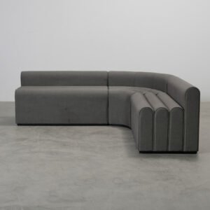 Lounge hörnsoffa mörkgrön