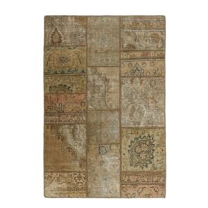 Vintage Patchwork orientalisk matta 108 x 157 cm