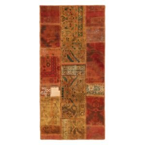 Vintage Patchwork orientalisk matta 73 x 152 cm