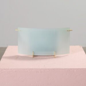 Vägglampa glas / guld