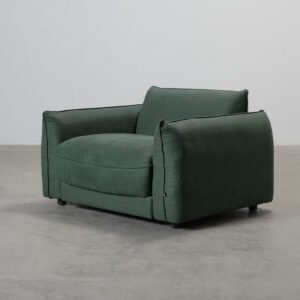 Molton fåtölj grön