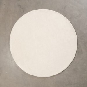 Woven Works Canvas ullmatta ø 200 cm vit