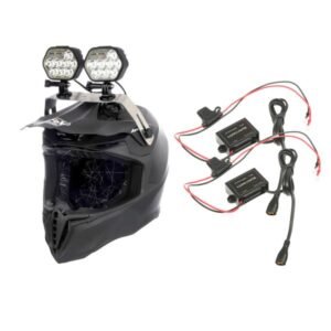 Snöskoterlampa/hjälmlampa LUMONITE Leader - 6838 lm / Laddbar, 2 st lampor + 2 st transformatorer + GoPro-fäste, 13676 lm