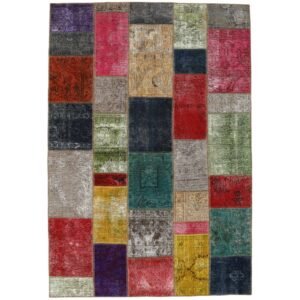 Vintage Patchwork orientalisk matta 168 x 245 cm