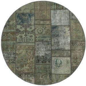 Vintage Patchwork orientalisk matta ø 150 cm
