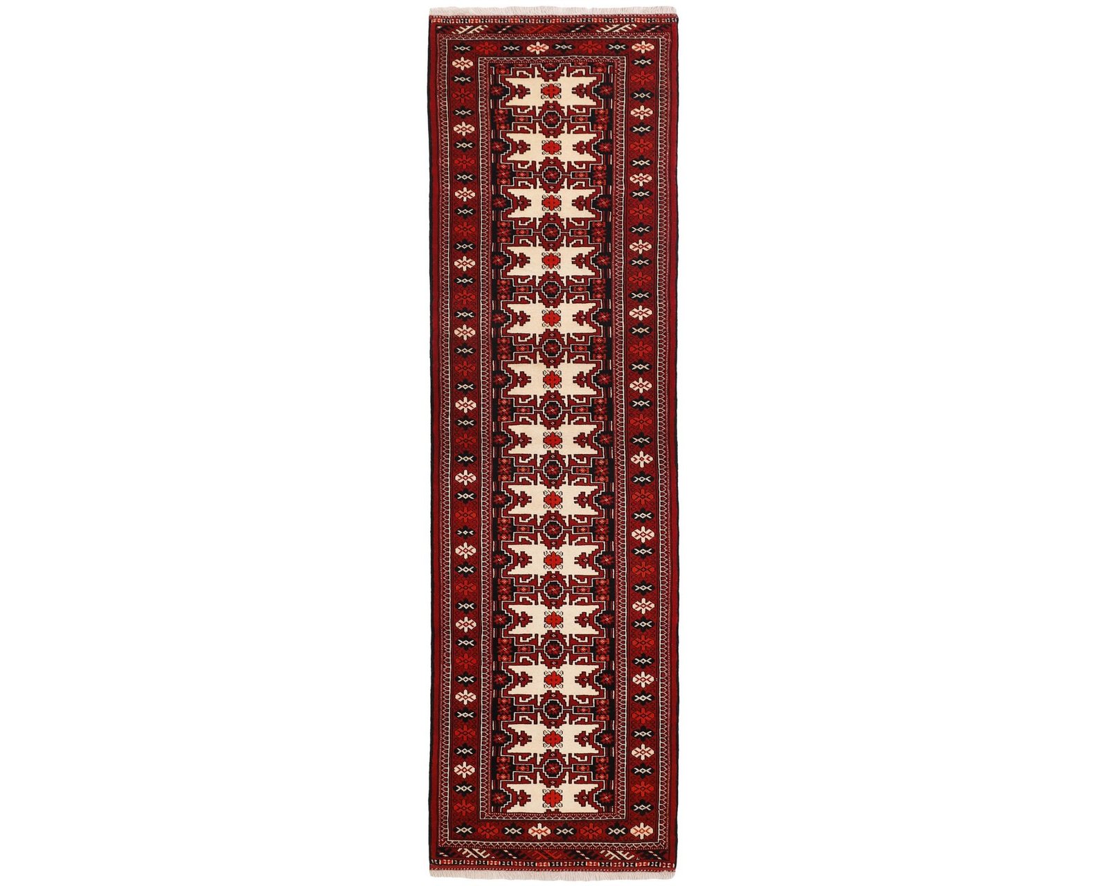 Torkaman Fine orientalisk matta 83 x 297 cm