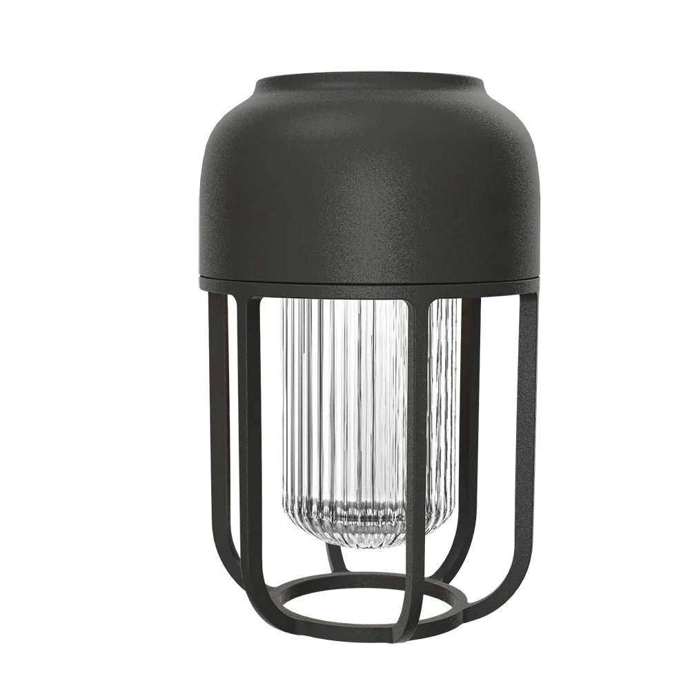 Houe, Portabel solcellslampa LIGHT No.1 svart