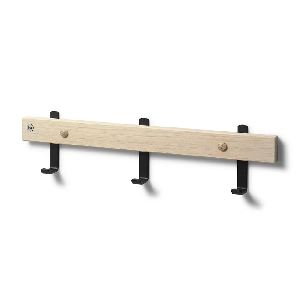 Oscarssons Möbel, Nadja Kroklist 40 cm Vitoljad Ek/Mattsvart stål