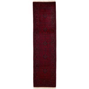 Old Afghan orientalisk matta 82 x 302 cm