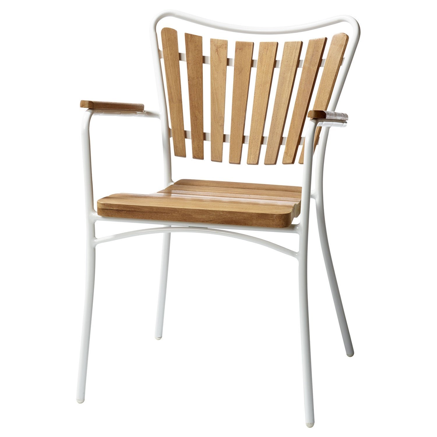 Cinas, Hard & Ellen karmstol vit/teak