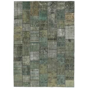 Vintage Patchwork orientalisk matta 253 x 359 cm