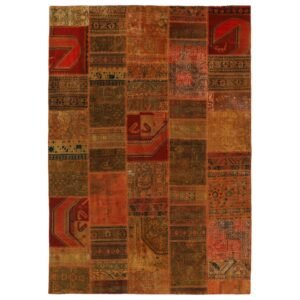 Vintage Patchwork orientalisk matta 205 x 304 cm
