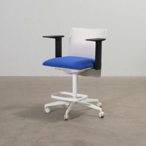 Arper Planesit kontorsstol vit / blå