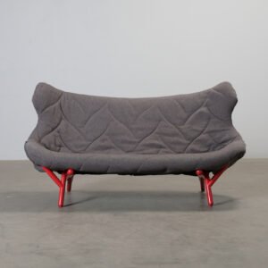 Kartell Foliage 2-sits soffa grå / röd