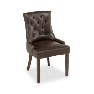 Tuva matstol brun, set om 2