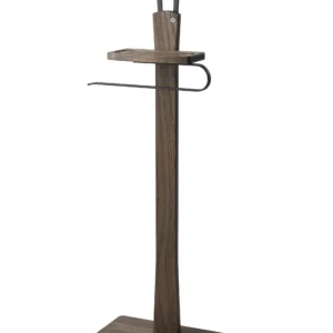 Oscarssons Möbel, Zeve Herrbetjänt Brunoljad Ask/Mattsvart stål