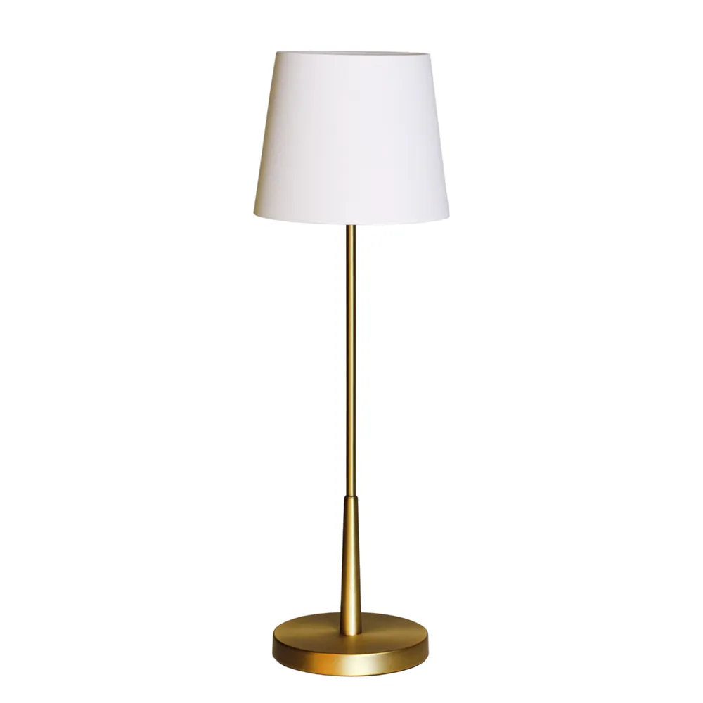 by Rydéns, Lumi bordslampa H: 68,5cm guld/vit