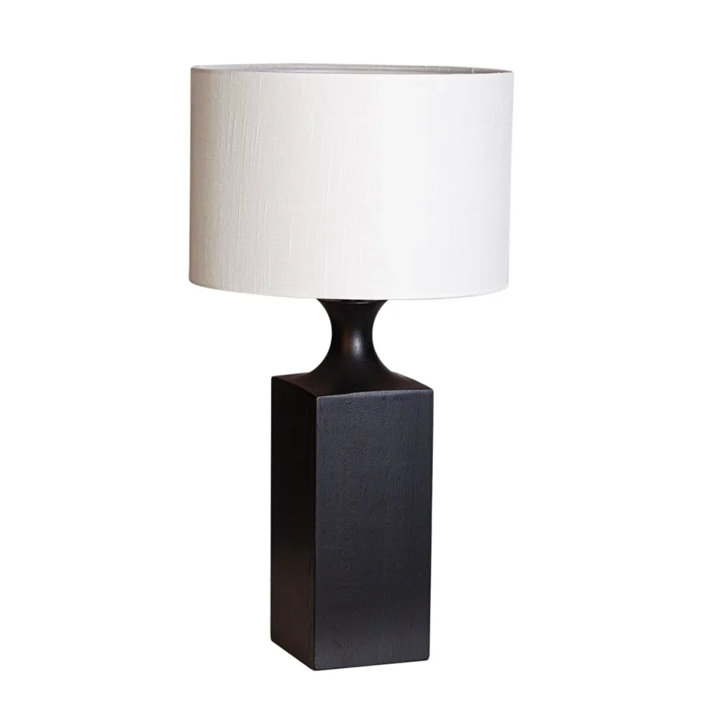 by Rydéns, Woody bordslampa H: 56cm svart/vit