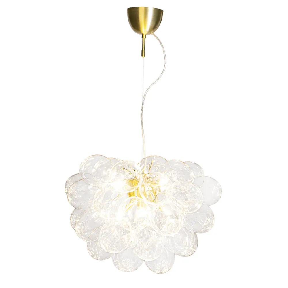 by Rydéns, Gross taklampa Ø50cm Mässing/Klarglas