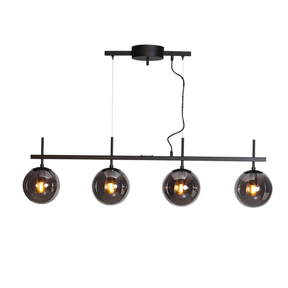 by Rydéns, Boyle taklampa 4 lampor Rökgrå