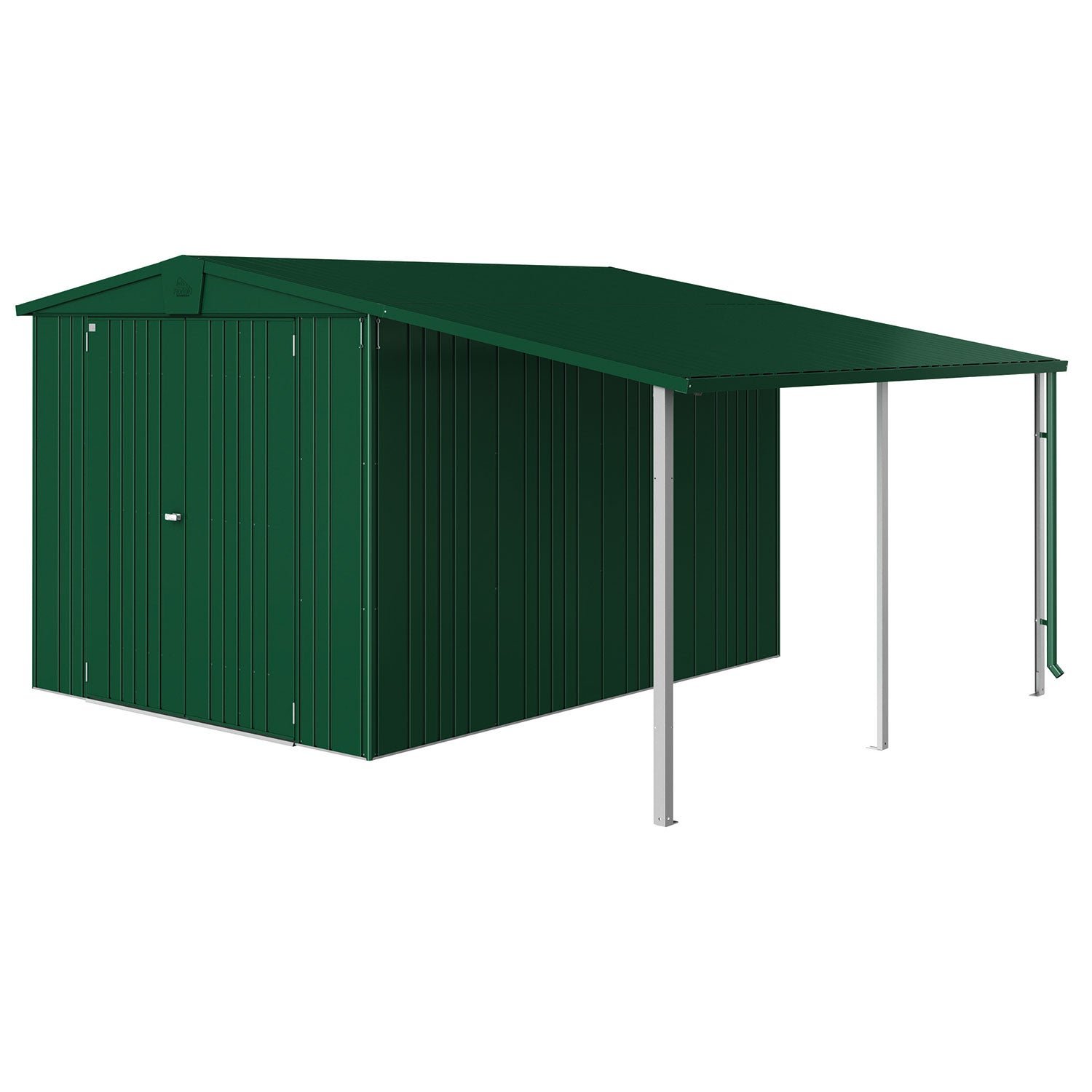 Biohort, Europa sidotak trädgårdsskjul storlek 67 mörkgrön