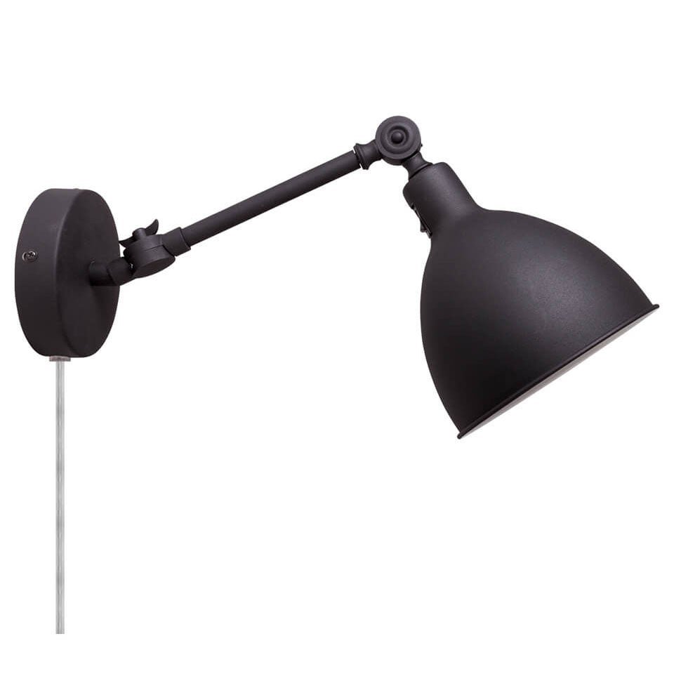 by Rydéns, Bazar Vägglampa sandsvart