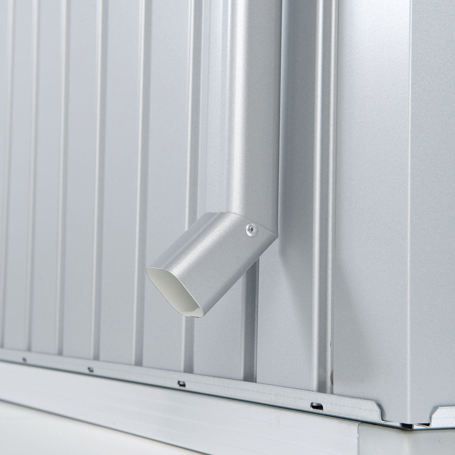 Biohort, Europa stuprörset trädgårdsskjul metallic silver