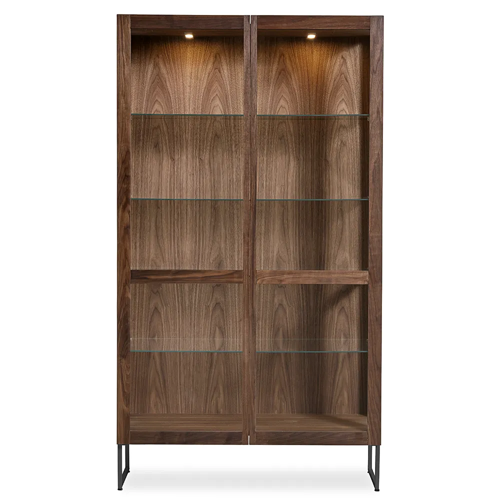 Skovby, Sm452 Vitrinskåp Valnöt Naturolja 100X43X162Cm