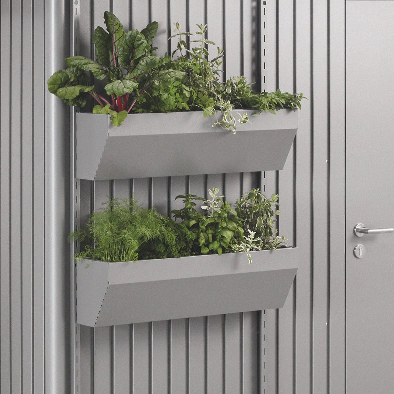 Biohort, Floraboard trädgårdsskjul avantgarde/highline/panorama kvartsgrå