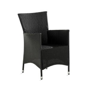 Thor trädgårdsstol svart, set om 2