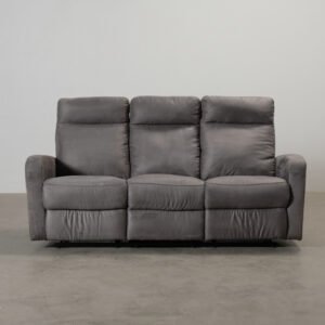 3-sits reclinersoffa grå