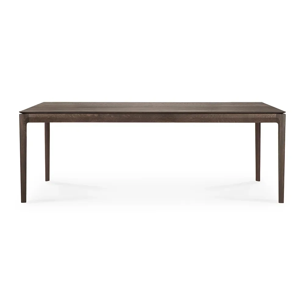 Ethnicraft, Bok Matbord 95x220 cm Brunlackad ek