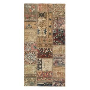 Vintage Patchwork orientalisk matta 76 x 150 cm