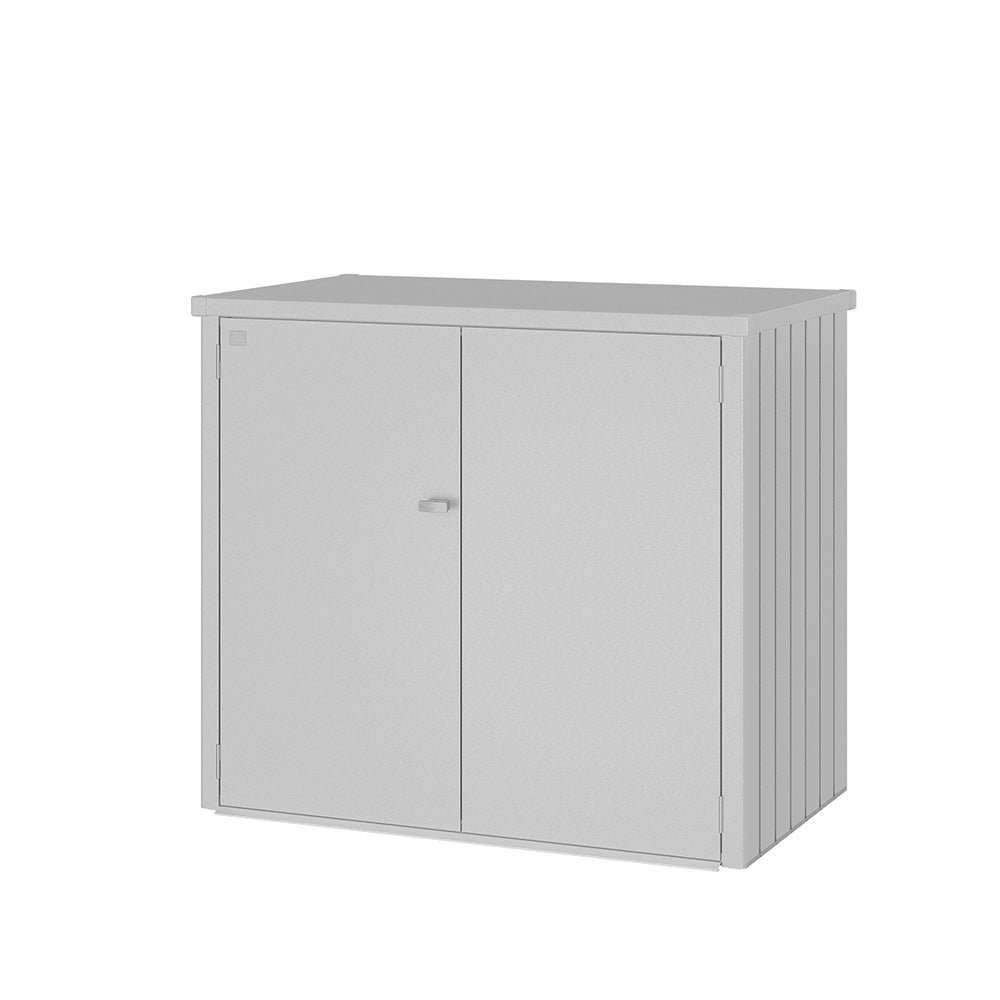 Biohort, Wheelie bin box Alex Duo metallic silver