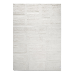 Classic Collection Bricks ullmatta 170 x 230  cm naturvit