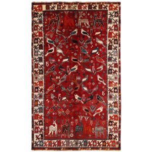 Old Figural Kashghai orientalisk matta 165 x 284 cm