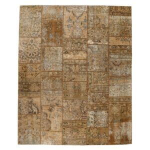 Vintage Patchwork orientalisk matta 205 x 252 cm