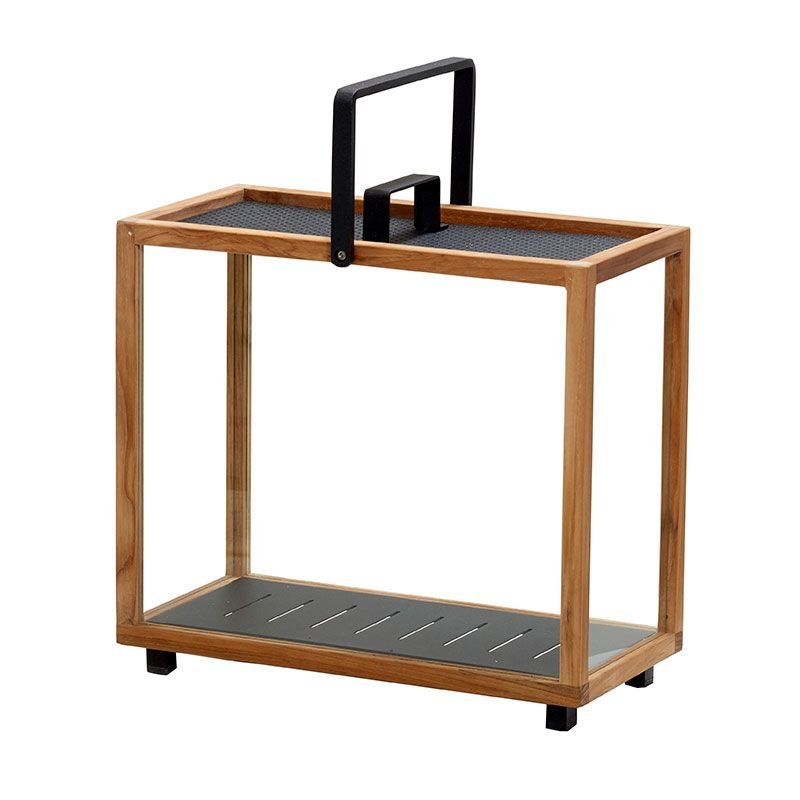 Cane-line, Lighthouse Ljuslykta Grå/Teak Rektangulär