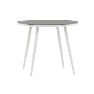 Break trädgårdsbord ø 90 cm vit / grå