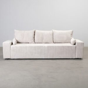 3-sits bäddsoffa ljusbeige