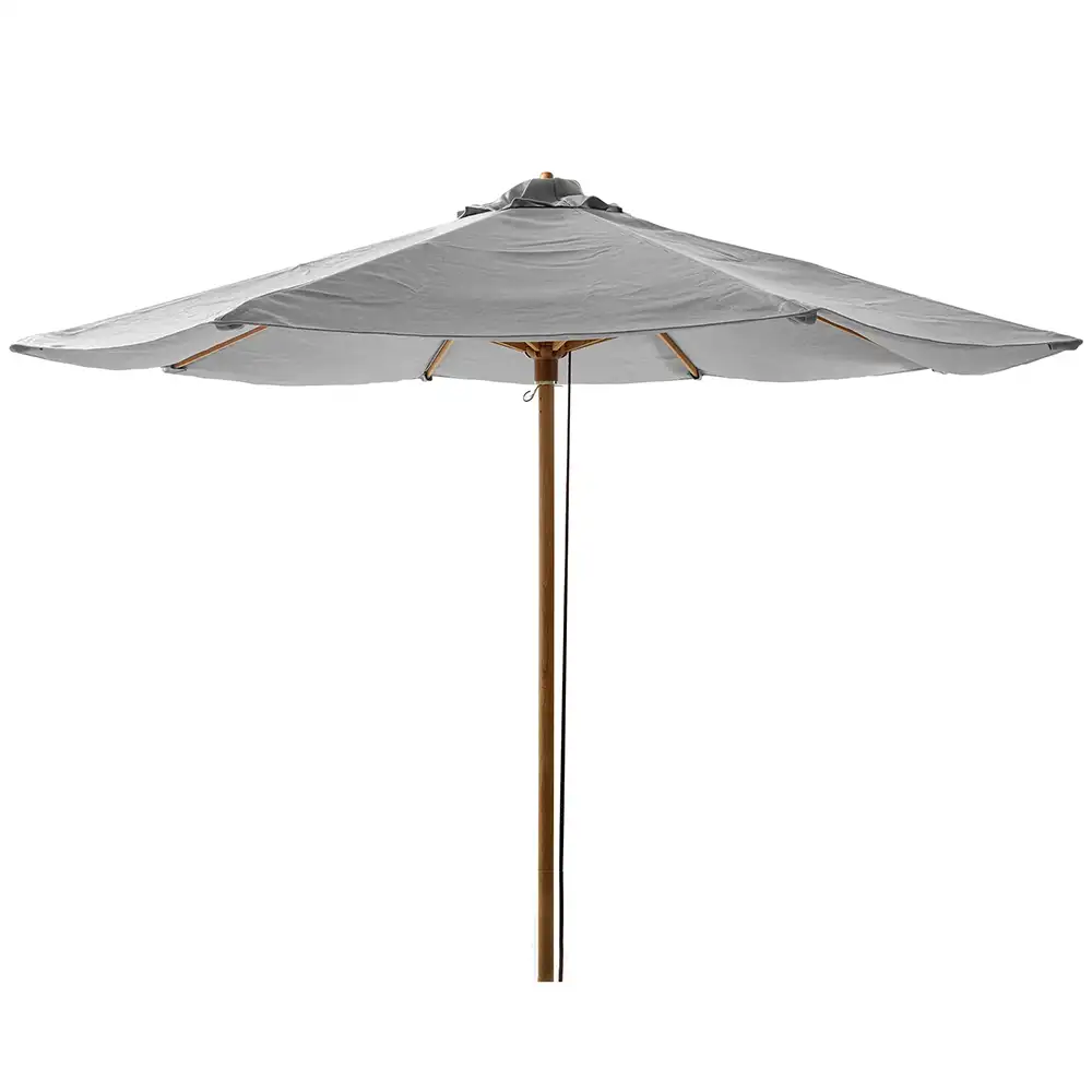 Cane-line, Classic parasoll 300 cm Light grey / Teak