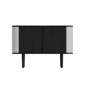 Umage Treasures 2-dörrars skåp svartbetsad ek / Sterling