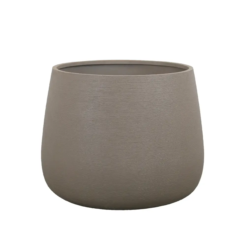 Cane-line, Soil kruka rund stor Taupe structure, fiberglas