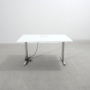 Konferensbord vit 100 x 140 cm