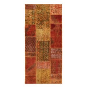 Vintage Patchwork orientalisk matta 75 x 155 cm