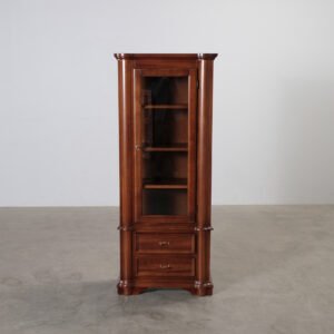 Verona vitrinskåp brun