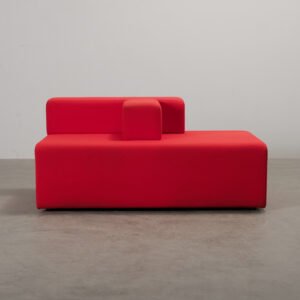 Borg Furniture Laurent 2-sits soffa röd