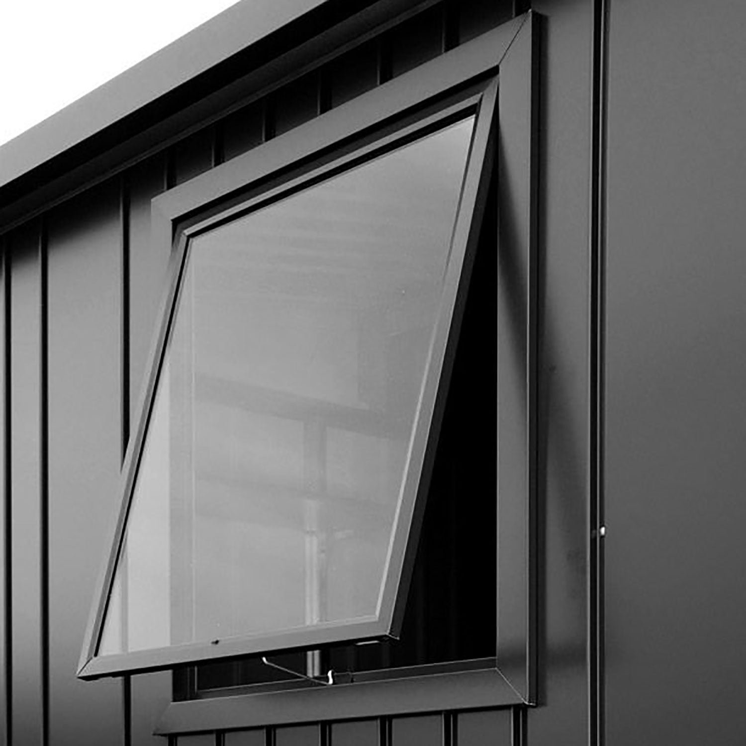 Biohort, Europa fönsterenhet trädgårdsskjul metallic mörkgrå