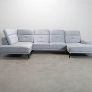 4-sits U-soffa ljusblå