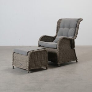 deNoord Marcus fåtölj med fotpall